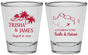 Personalized Wedding Shot Glasses - Turks And Caicos | 547