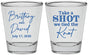 Personalized Wedding Shot Glasses - Take A Shot We Tied The Knot | 550