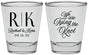 Personalized Wedding Shot Glasses - Monogram Tying Knot | 559