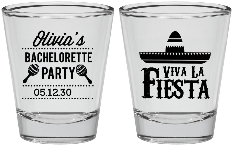 Personalized Bachelorette Shot Glasses - Viva La Fiesta | 60001