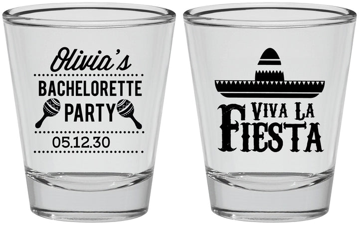 Personalized Bachelorette Shot Glasses - Viva La Fiesta | 60001