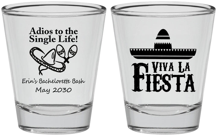 Personalized Bachelorette Shot Glasses - Viva La Fiesta | 60005