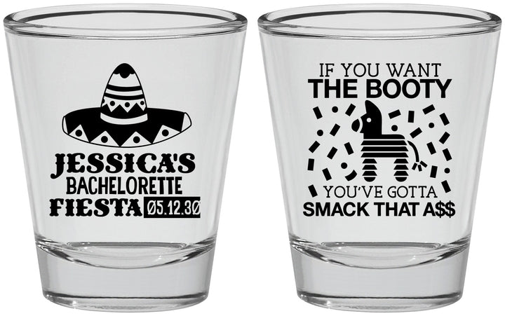 Personalized Bachelorette Shot Glasses - Mexico Fiesta | 60006