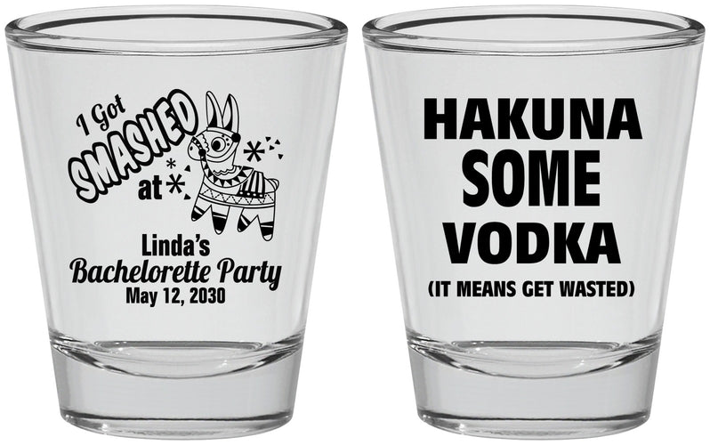 Personalized Bachelorette Shot Glasses - Mexico Fiesta | 60008