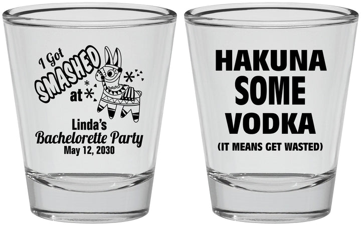 Personalized Bachelorette Shot Glasses - Mexico Fiesta | 60008