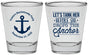 Personalized Bachelorette Shot Glasses - Tank Her Drop Anchor | 60026