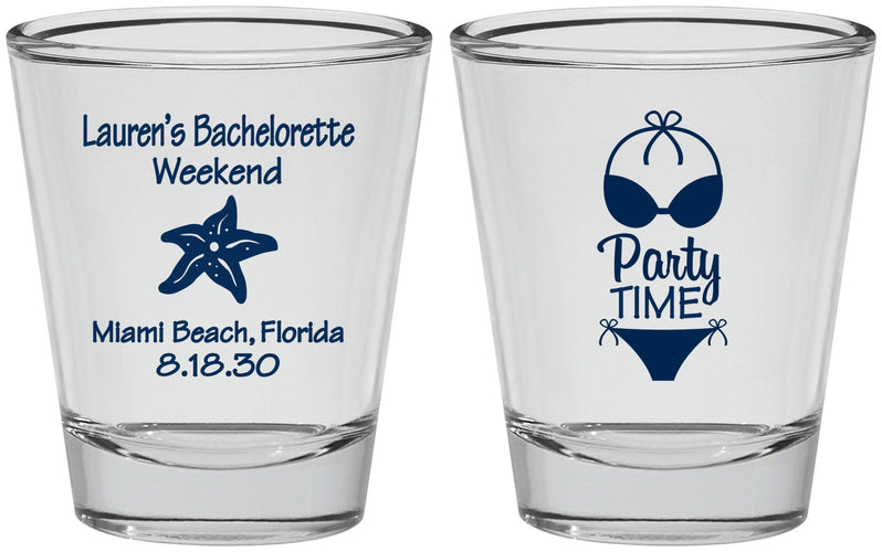 Personalized Bachelorette Shot Glasses - Bikini | 60027
