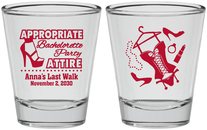 Personalized Bachelorette Shot Glasses - Last Walk | 60032