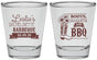 Personalized Bachelorette Shot Glasses - Boots Bouquets Bbq | 60035
