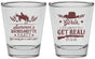 Personalized Bachelorette Shot Glasses - Its About To Get Real | 60043