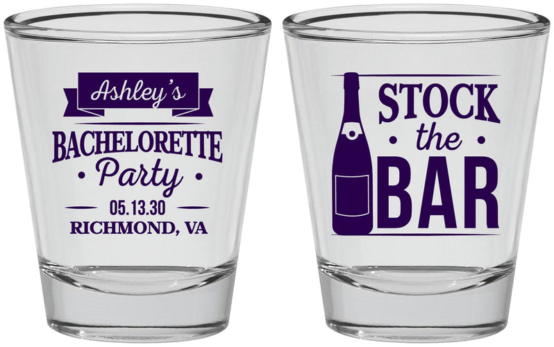 Personalized Bachelorette Shot Glasses - Stock The Bar | 60053