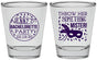 Personalized Bachelorette Shot Glasses - Mardi Gras | 60055