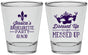 Personalized Bachelorette Shot Glasses - Mardi Gras | 60061