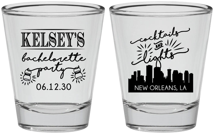 Personalized Bachelorette Shot Glasses - New Orleans | 60066