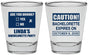 Personalized Bachelorette Shot Glasses - Caution | 60082
