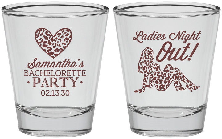 Personalized Bachelorette Shot Glasses - Ladies Night Out | 60086