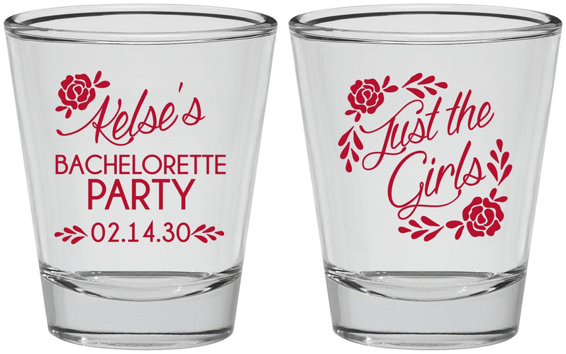 Personalized Bachelorette Shot Glasses - Just The Girls | 60089