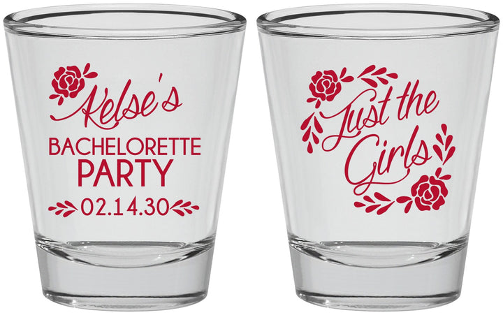 Personalized Bachelorette Shot Glasses - Just The Girls | 60089