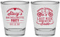 Personalized Bachelorette Shot Glasses - Last Ride Before Bride | 60093
