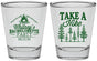 Personalized Bachelorette Shot Glasses - Camping | 60098