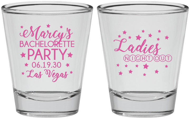 Personalized Bachelorette Shot Glasses - Ladies Night Out | 60101
