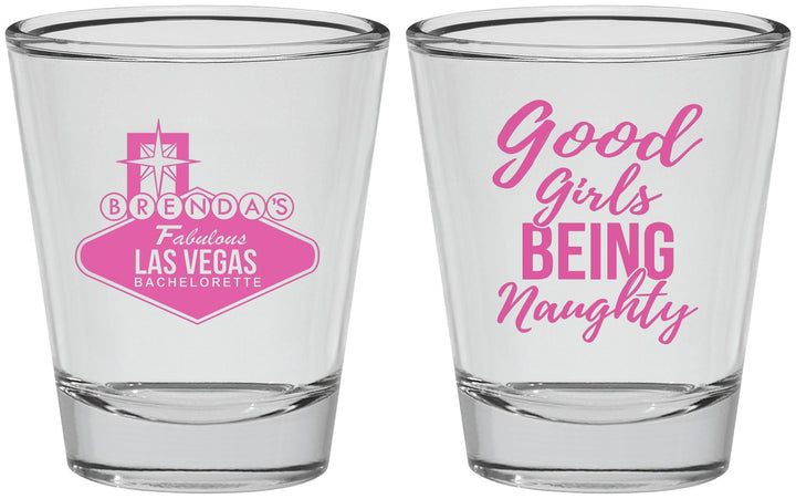 Personalized Bachelorette Shot Glasses - Good Girls Naughty | 60111