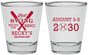 Personalized Bachelorette Shot Glasses - Last Swing Before Ring | 60127