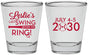 Personalized Bachelorette Shot Glasses - Last Swing Before Ring | 60128