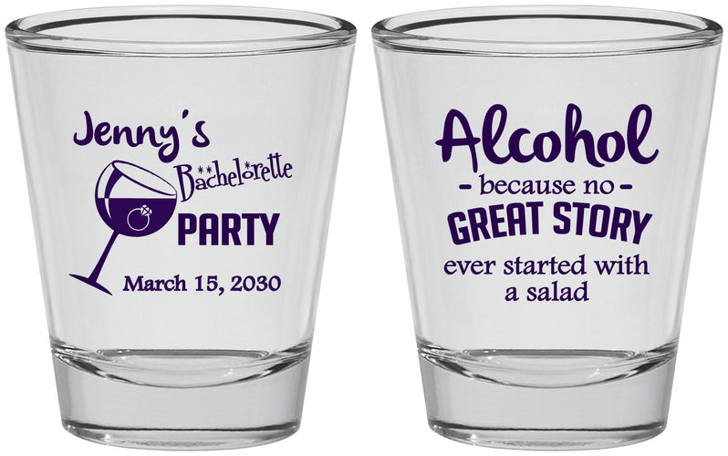 Personalized Bachelorette Shot Glasses - Alcohol | 60138