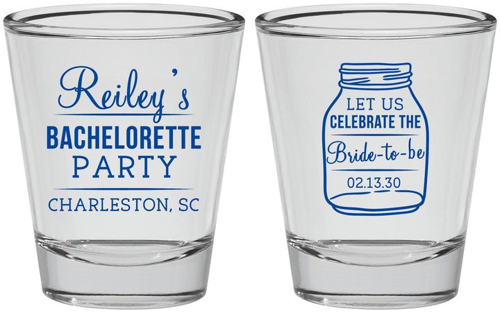 Personalized Bachelorette Shot Glasses - Bride To Be | 60146
