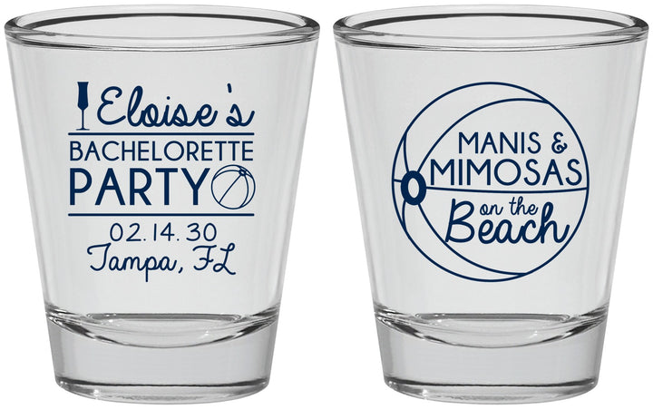 Personalized Bachelorette Shot Glasses - Manis Mimosas | 60149