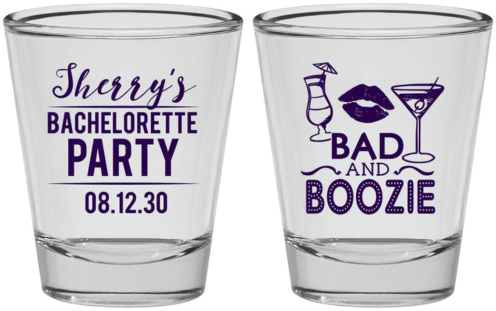 Personalized Bachelorette Shot Glasses - Bad And Boozie | 60156