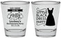 Personalized Bachelorette Shot Glasses - Little Black Dress | 60164