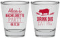 Personalized Bachelorette Shot Glasses - Drink Big Eat Pig | 60169