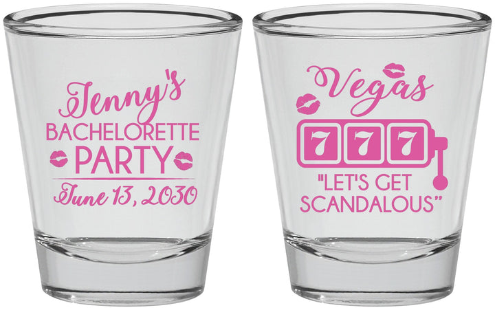 Personalized Bachelorette Shot Glasses - Las Vegas | 60170