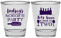 Personalized Bachelorette Shot Glasses - Wine Drink Or Two | 60178