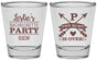 Personalized Bachelorette Shot Glasses - The Hunt Is Over | 60186