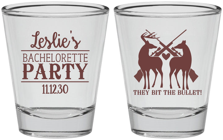 Personalized Bachelorette Shot Glasses - Hunting | 60187