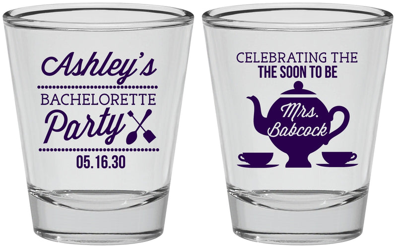 Personalized Bachelorette Shot Glasses - Teapot | 60189