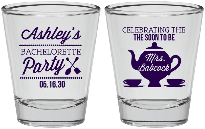 Personalized Bachelorette Shot Glasses - Teapot | 60189