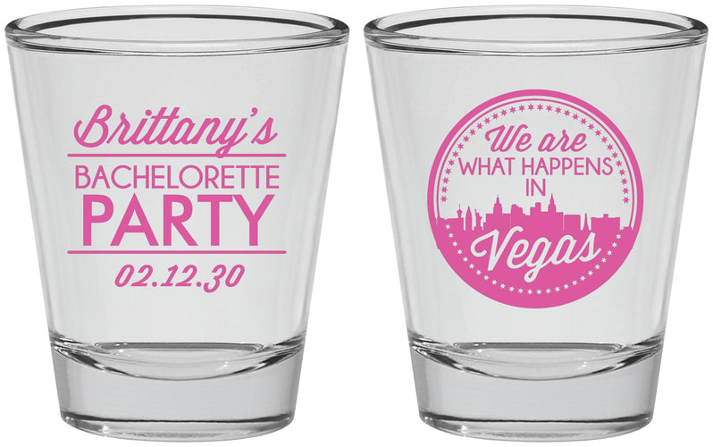 Personalized Bachelorette Shot Glasses - Las Vegas | 60190