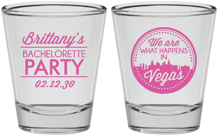 Personalized Bachelorette Shot Glasses - Las Vegas | 60190