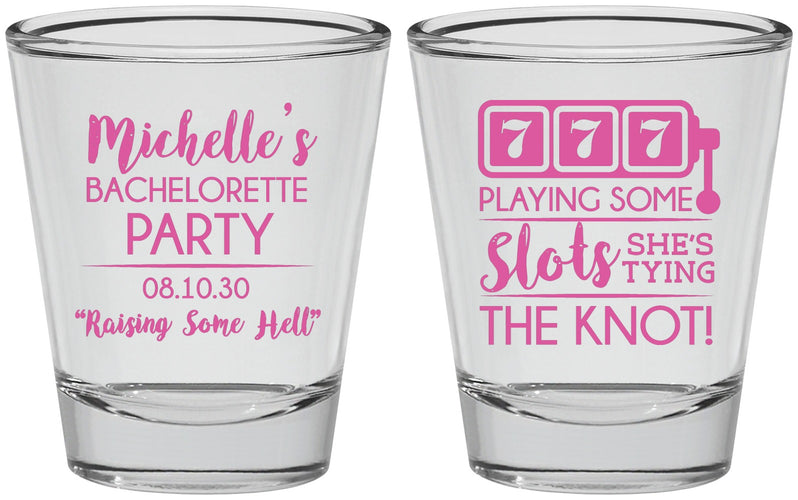Personalized Bachelorette Shot Glasses - Las Vegas | 60195