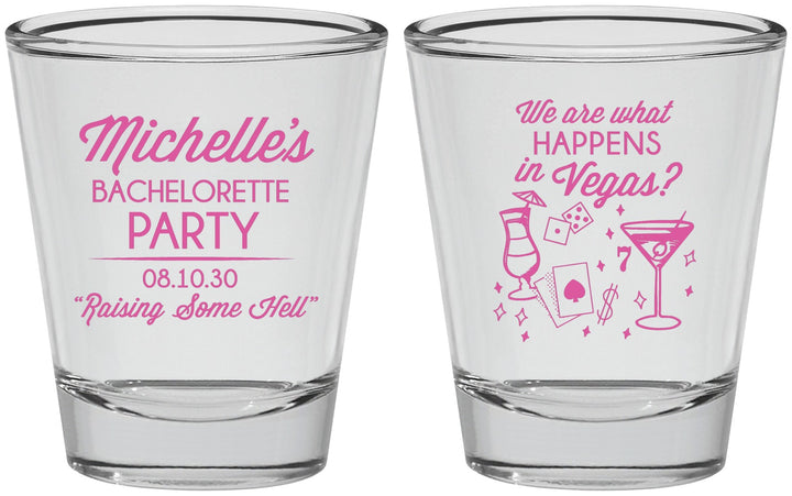 Personalized Bachelorette Shot Glasses - Las Vegas | 60199