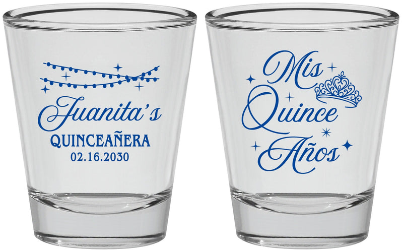 Personalized Quinceanera Shot Glasses - Mis Quince Anos | 70001