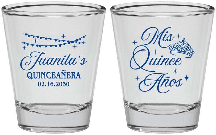 Personalized Quinceanera Shot Glasses - Mis Quince Anos | 70001
