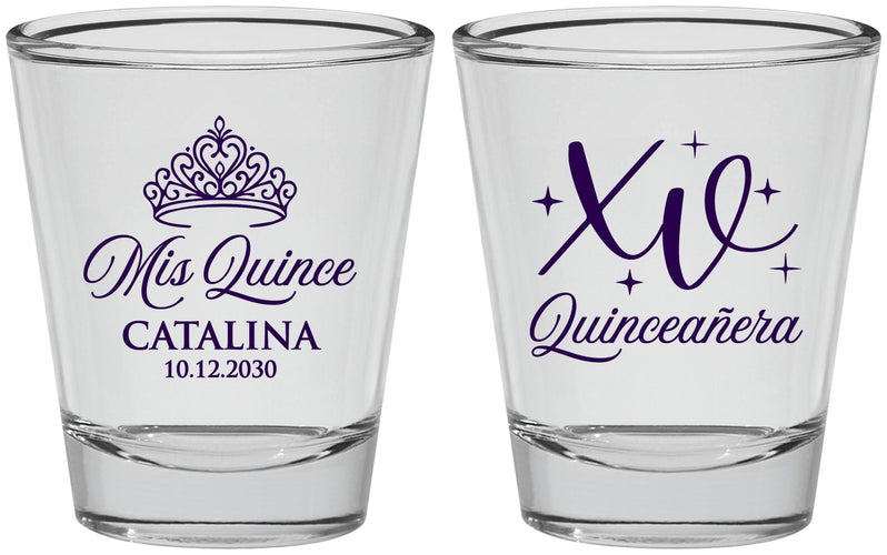 Personalized Quinceanera Shot Glasses - Mis Quince Anos | 70002