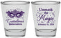 Personalized Quinceanera Shot Glasses - Mardi Gras Quince | 70010