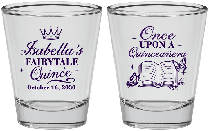 Personalized Quinceanera Shot Glasses - Once Upon A Quince | 70013