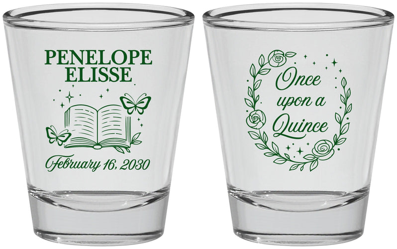 Personalized Quinceanera Shot Glasses - Once Upon A Quince | 70014